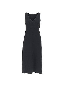 Prada Prada wool rubber seamed V neck minimal dress (view 1)