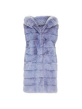 Simonetta Ravizza Simonetta Ravizza ombre mink fur hooded vest (view 1)