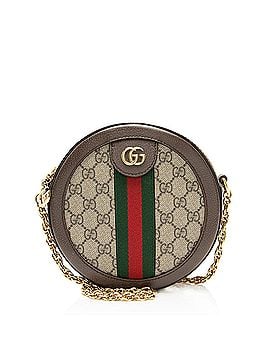 Gucci Gucci GG Supreme Ophidia Round Mini Shoulder Bag (view 1)