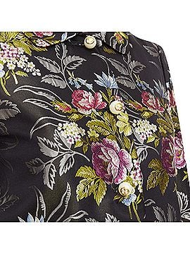 Gucci Gucci Runway silk floral jacquard evening coat (view 2)