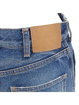 Céline Celine patch pockets front flare cropped jeans (view 2)
