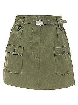 Miu Miu Miu Miu logo buckle utility skirt (view 1)