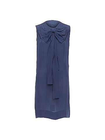 Stella McCartney Stella McCartney silk bow neck shift dress (view 1)