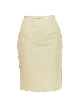 Mario Valentino Valentino cotton silk darted high waist skirt (view 1)