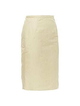 Mario Valentino Valentino cotton silk darted high waist skirt (view 2)