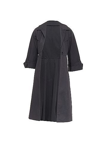 Gucci Gucci textured nylon plastic logo buttons coat (view 1)