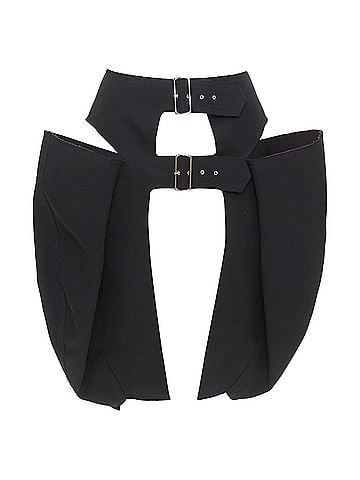 Comme des Garçons Comme Des Garcons wool multi buckle pannier skirt (view 1)