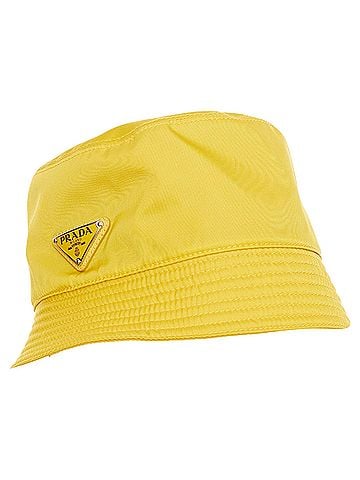 Prada Prada Re-Nylon logo plague bucket hat (view 1)