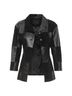 Chanel 100% Wool Blue Chanel leather suede checkered patchwork blazer Size 10 - photo 3