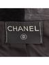 Chanel 100% Wool Blue Chanel leather suede checkered patchwork blazer Size 10 - photo 8