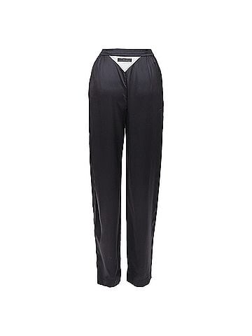 Alexander Wang Alexander Wang silk mesh V logo lounge pants (view 1)