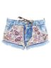 Dsquared2 100% Denim Blue Dsquared2 pink cut off mini shorts Size 2 - photo 1