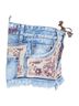 Dsquared2 100% Denim Blue Dsquared2 pink cut off mini shorts Size 2 - photo 4