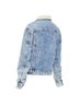 Céline 100% Silk Multi Color Celine Hedi Slimane denim shearling lined jacket Size 10 - photo 6