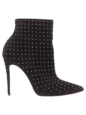 Christian Louboutin Christian Louboutin So Kate Booty suede micro stud embellished pointy (view 1)