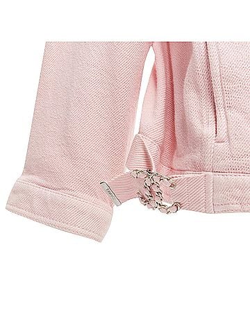 Chanel Chanel cotton pockets cc buttons collarless oversized jacket (view 2)