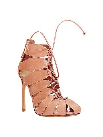 Francesco Russo Francesco Russo Leather Lace Up Cut Out Cage Sandals (view 2)