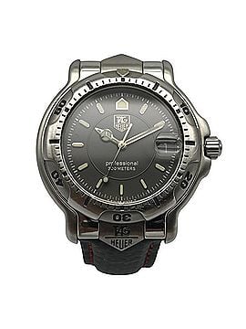 TAG Heuer TAG Heuer 6000 Series Professional Men's Analog Quartz Watch with Date, Silver/Gray WH1112 T1 (view 1)