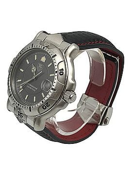 TAG Heuer TAG Heuer 6000 Series Professional Men's Analog Quartz Watch with Date, Silver/Gray WH1112 T1 (view 2)