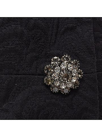 Dolce & Gabbana Dolce &amp; Gabbana paisley jacquard crystal button coat (view 2)