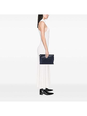 Loewe Embossed Anagram Leather Repeat T Clutch (view 2)
