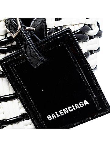 Balenciaga Faux Leather Bistro Basket Bag XXS (view 2)