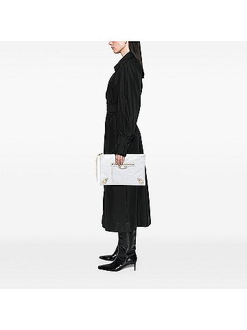 Balenciaga Goatskin Motocross Classic Metallic Edge Clutch (view 2)