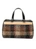 Burberry 100% Wool Brown Plaid Wool Boston Bag One size - photo 1