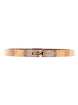 Hermès Kelly Bracelet 18K Rose Gold and Pave Diamonds Small (view 1)
