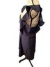 BCBG Paris 97% Polyester 3% Spandex 100% Polyester Solid Black Cocktail Dress Size L - photo 5
