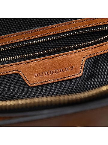 Burberry Medium Haymarket Check Coated Canvas Orchard Bowling Bag (view 2)