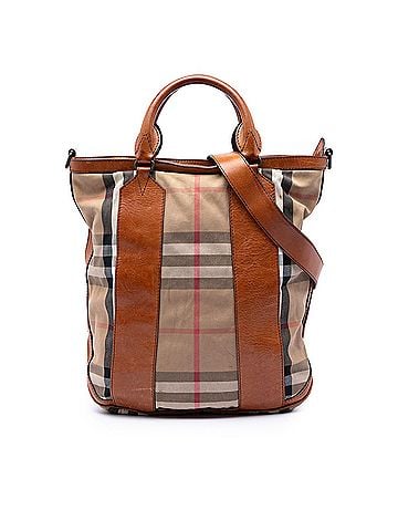 Burberry House Check Canvas Bonington Satchel (view 1)