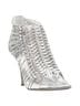 Givenchy 100% Leather Silver Givenchy metallic silver discs embellished strappy peep toe bootie Size EU 36 1/2 - photo 3