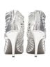 Givenchy 100% Leather Silver Givenchy metallic silver discs embellished strappy peep toe bootie Size EU 36 1/2 - photo 6