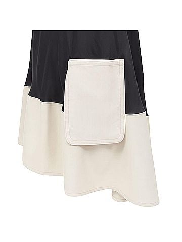 Tibi Tibi patch pocket buckle halter A-line dress (view 2)