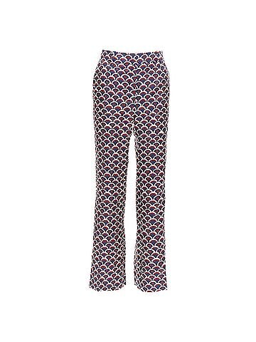 Mario Valentino Valentino Garavani silk scallop print logo print pants (view 1)