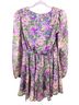 Lush 100% Polyester Floral Purple Green Casual Dress Size S - photo 2