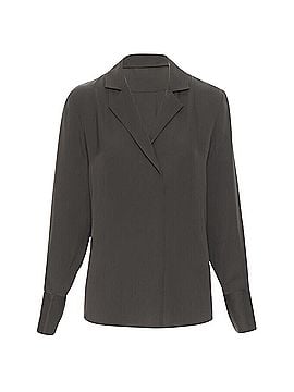 FRAME Ame Moss silk popover shirt (view 1)