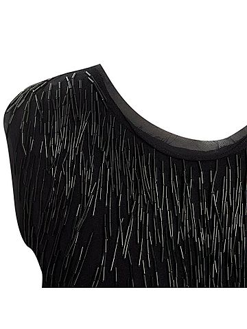 Lanvin Lanvin Alber Elbaz beaded embellished pper silk dress (view 2)