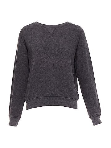 Dries Van Noten DRIES VAN NOTEN grey cotton blend silver zip back pullover sweater S (view 1)