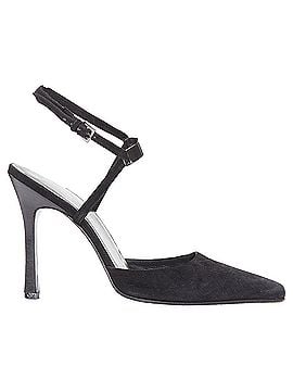 Gucci Gucci black suede metal slingback pumps (view 2)