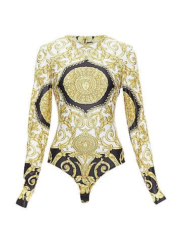 Versace Versace Tribute Medusa Barocco long sleeve bodysuit top (view 1)
