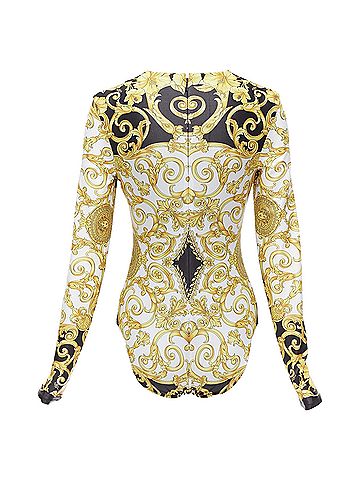 Versace Versace Tribute Medusa Barocco long sleeve bodysuit top (view 2)