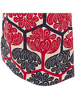 MARNI Marni Ethnic Print Cotton Aline Knee Skirt (view 2)
