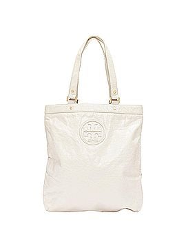 Tory Burch Tory Burch textured leather logo patch hardware tote bag (view 1)