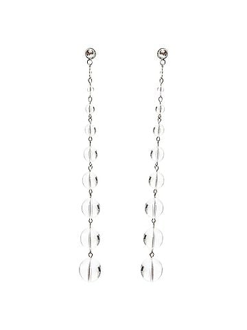 Oscar De La Renta Oscar De La Renta clear enamel acrylic ball drop statement earrings (view 2)