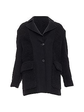 Christian Dior Dior cashmere teddy textured pocketed coat (view 1)