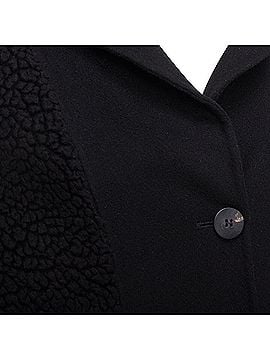 Christian Dior Dior cashmere teddy textured pocketed coat (view 2)