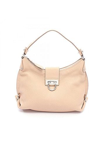 Salvatore Ferragamo Salvatore Ferragamo Gancini Shoulder Bag/Handbag, Leather, Women's, Pink, Size 21 E654 (view 1)