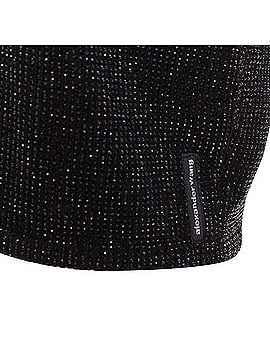 Alexander Wang Alexander Wang Hotfix crystal double cashmere cropped sweater (view 2)